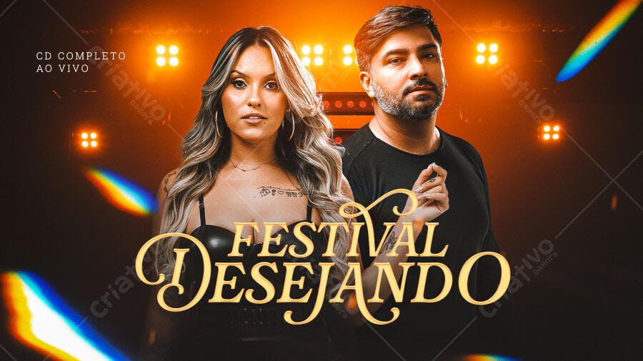 Flyer Festival Musical PSD Editável