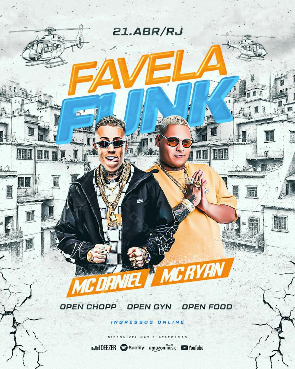 FLYER EVENTO - FAVELA FUNK