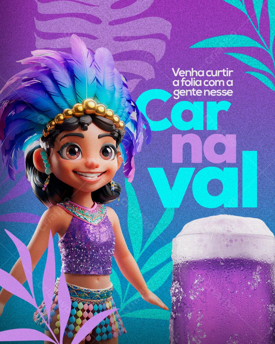 Flyer Carnaval PSD Editável