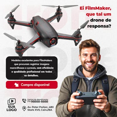 Feed Post Loja de Drones Social Media