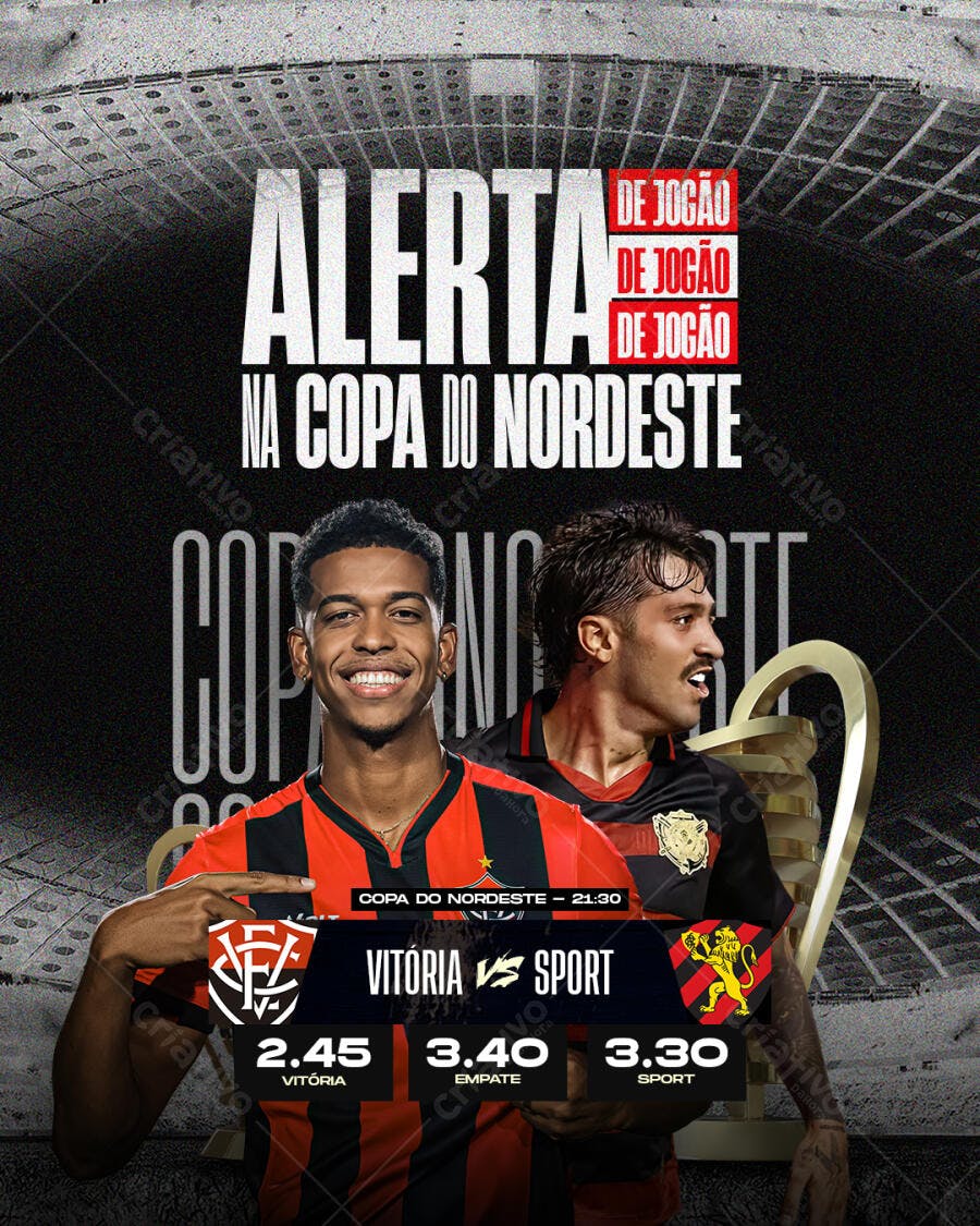 Flyer Copa do Nordeste PSD Editável