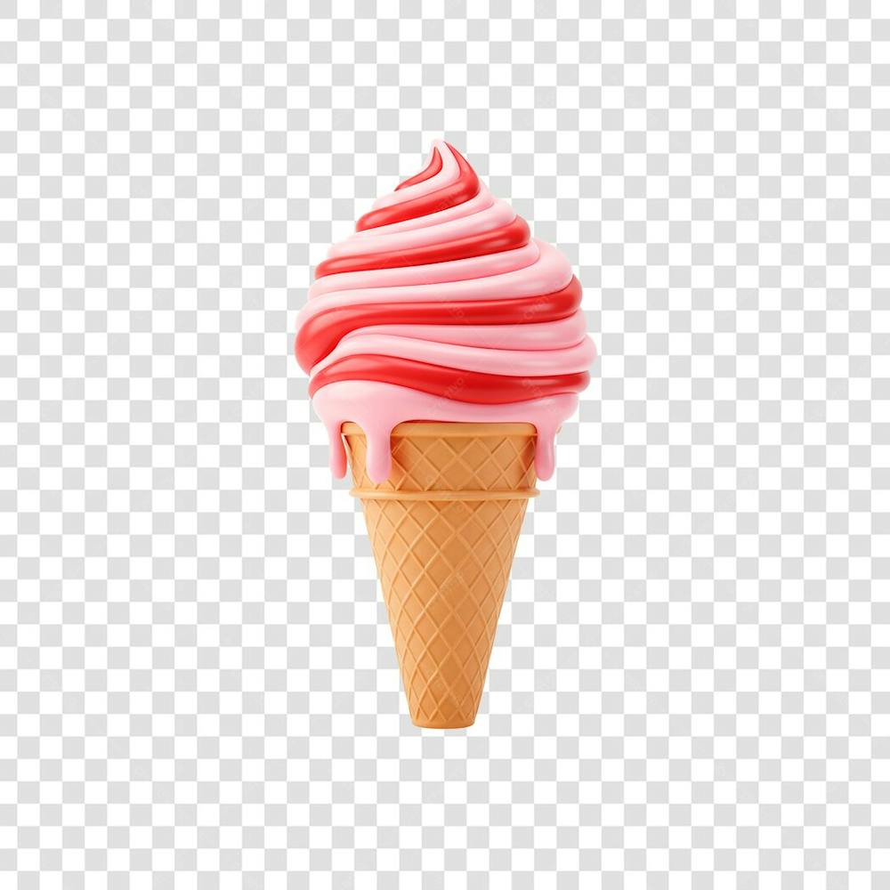 ilustração 3d de sorvete 2