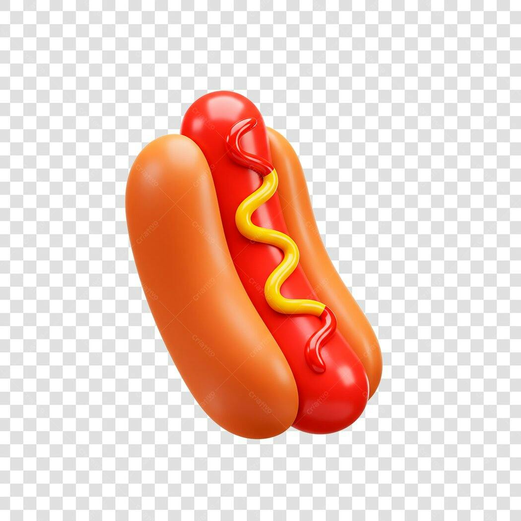 Icone Hot Dog PNG com fundo transparente