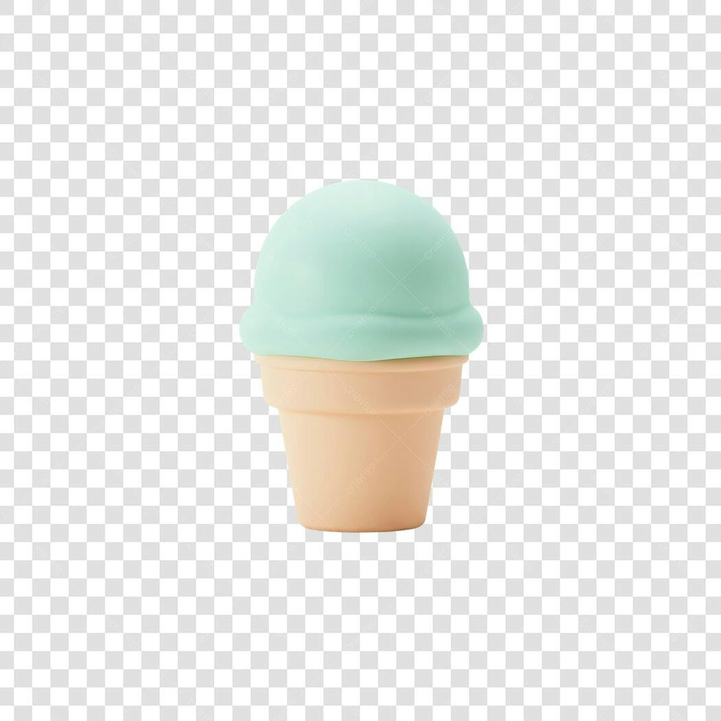 Sorvete PNG com fundo transparente para posts