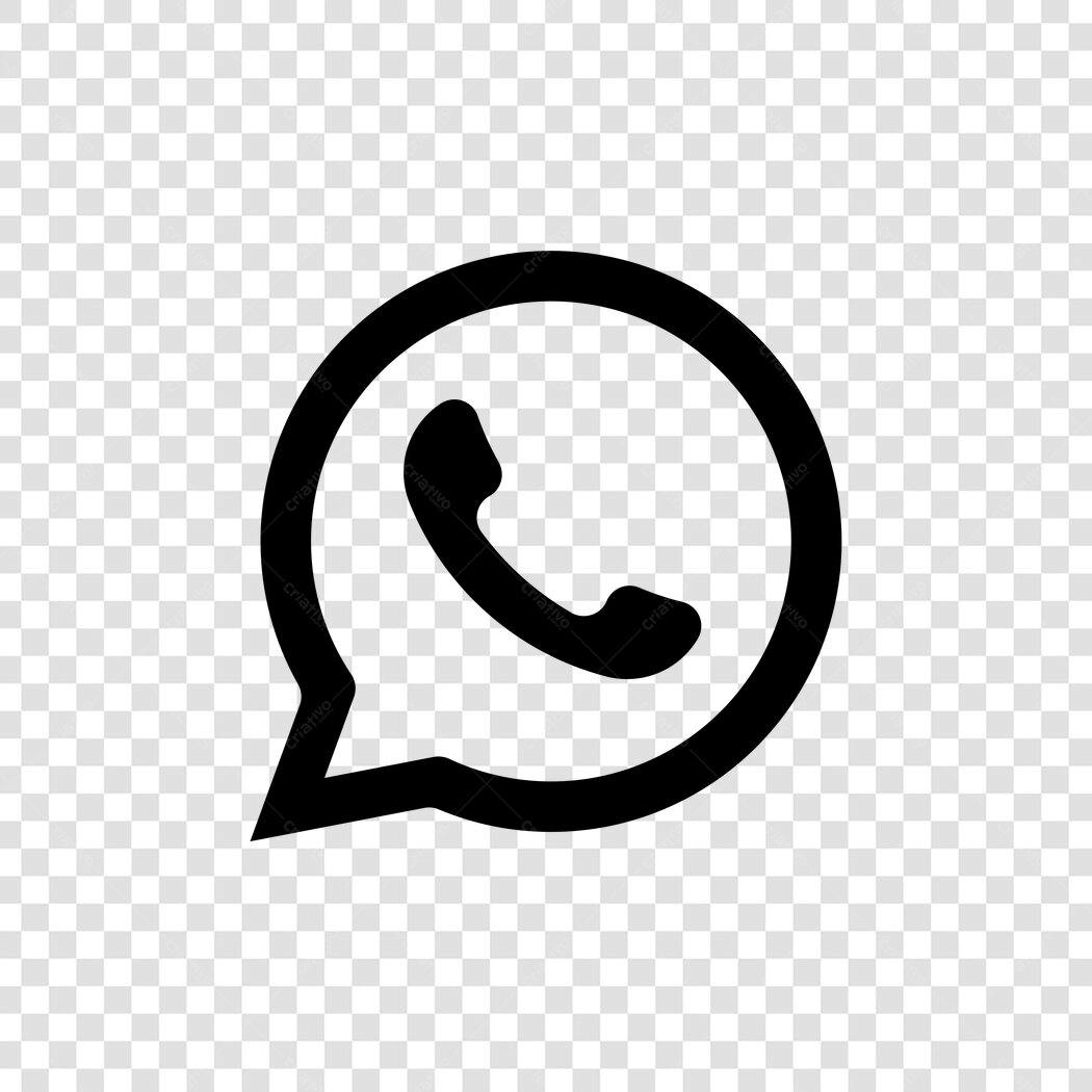 Logo WhatsApp PNG com fundo transparente