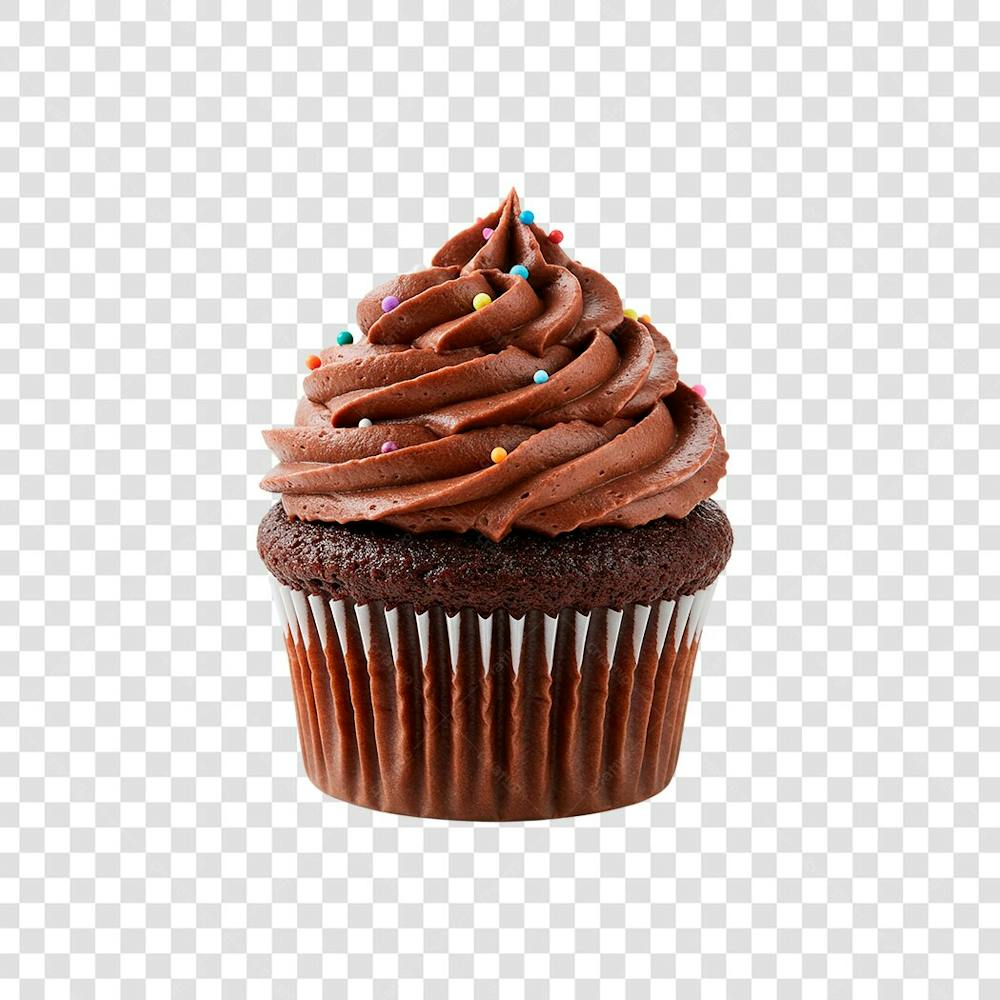 cupcake de chocolate