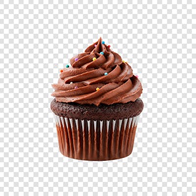 cupcake de chocolate