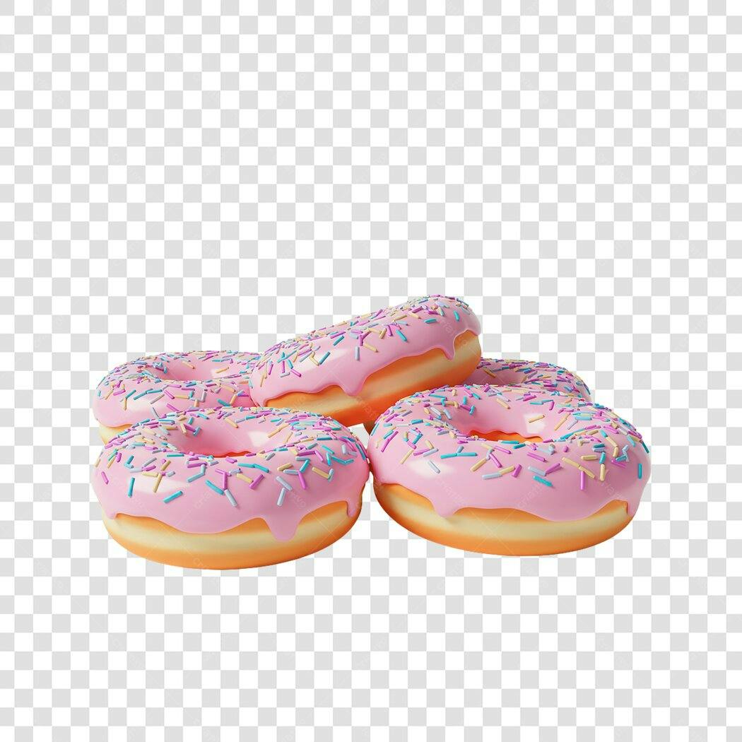 Banner Doces Rosados PNG com fundo transparente