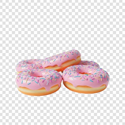 ILUSTRAÇÃO 3D DE DONUT