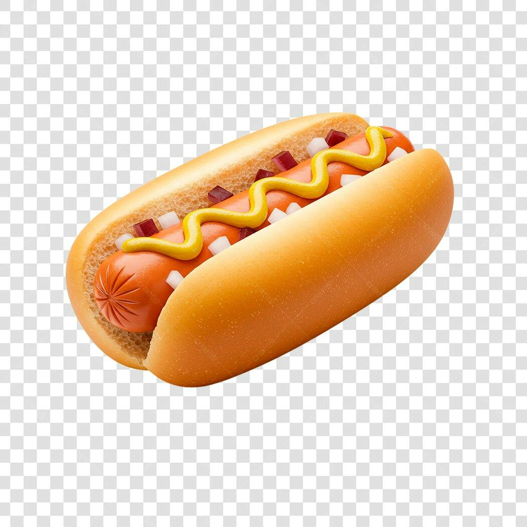 Banner Hot Dog PNG com fundo transparente