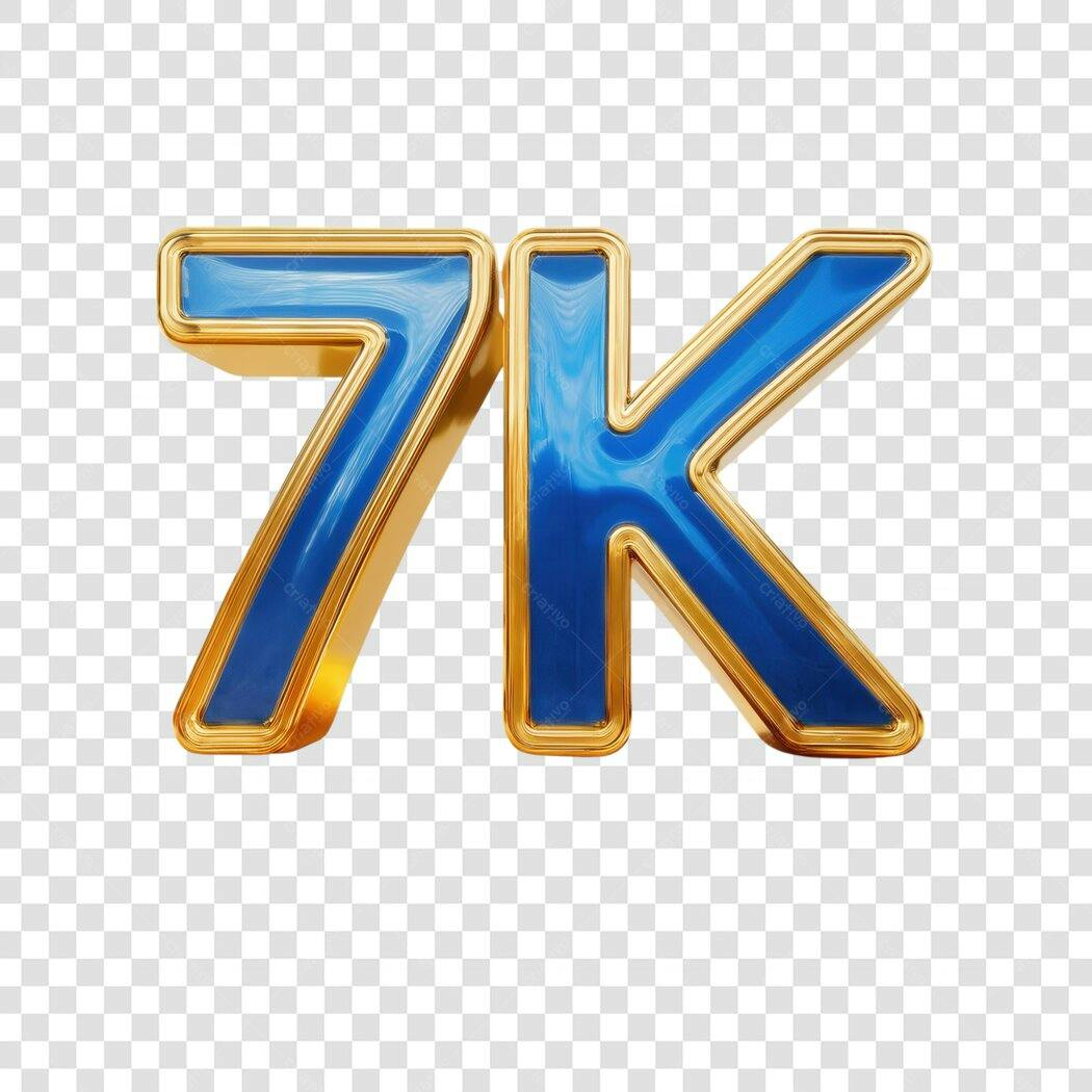 Banner 7K Seguidores PNG com fundo transparente