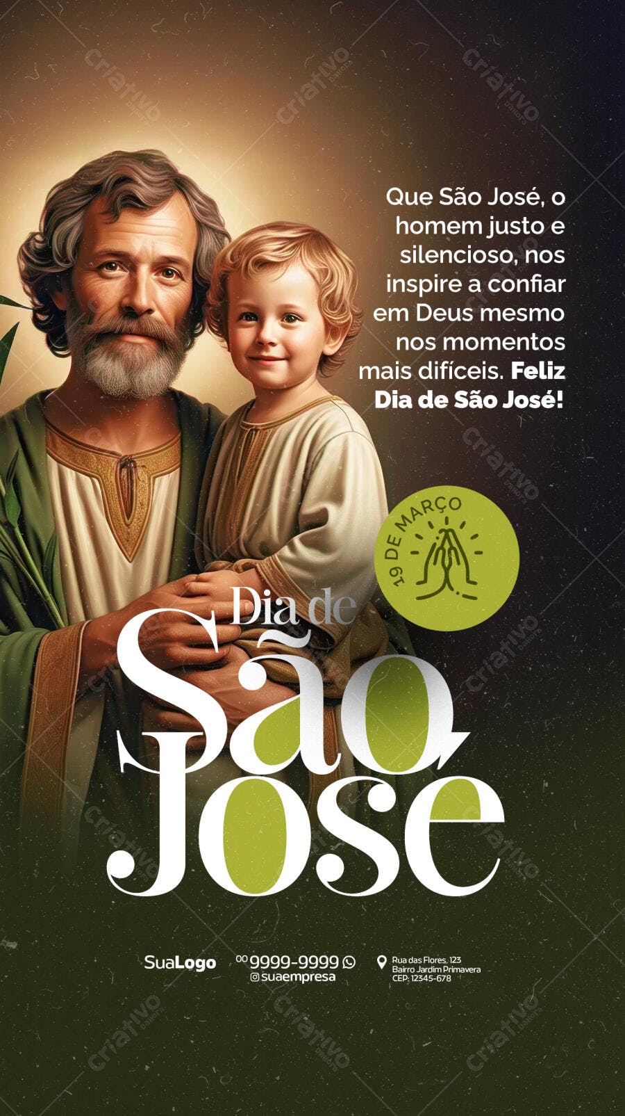 Flyer Dia de São José PSD Editável