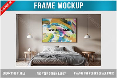 Quadro PSD editável Mockup