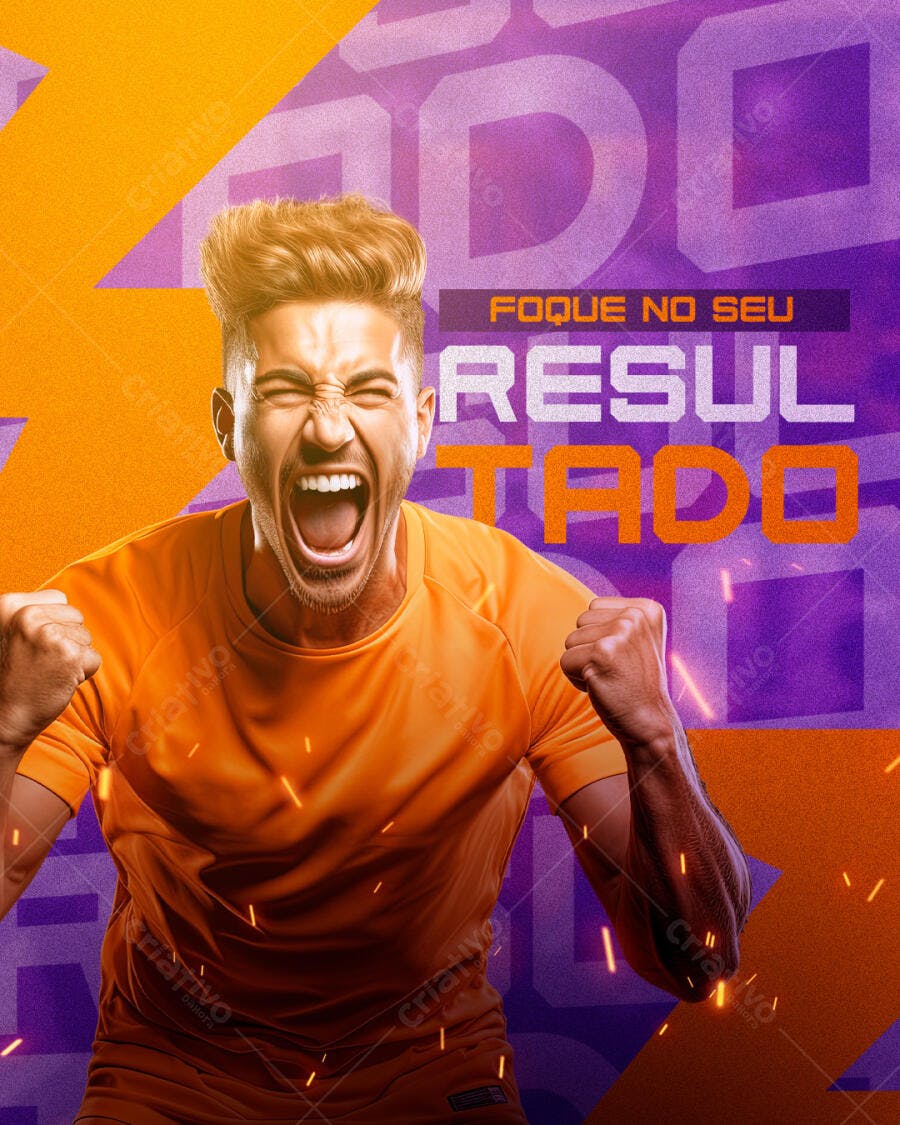 Flyer Motivacional Atleta PSD Editável