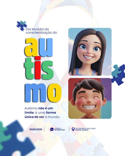 dia mundial do autismo vamos conscientizar