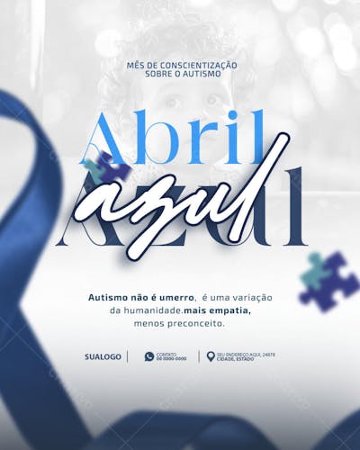 dia mundial do autismo vamos conscientizar feed 04
