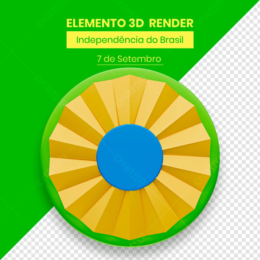 Arte 7 de Setembro PSD Editável