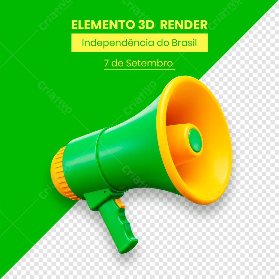 Megaphone 7 de Setembro PSD Editável