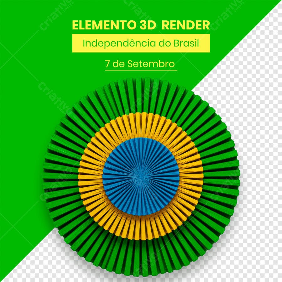 Flyer 7 de Setembro Independência do Brasil PSD Editável