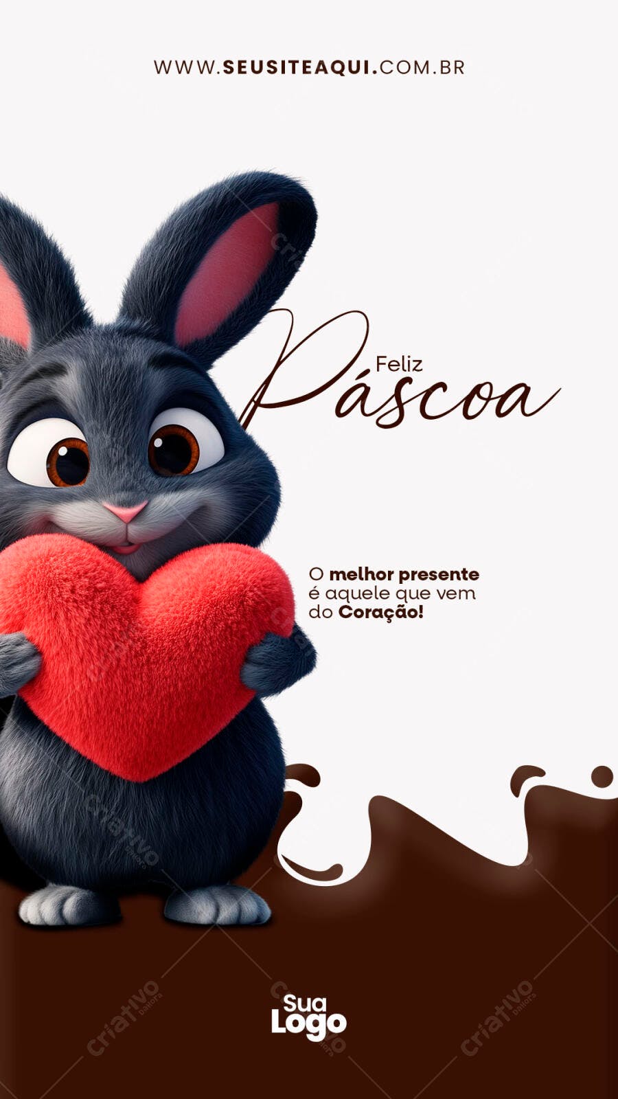 Post Páscoa PSD Editável