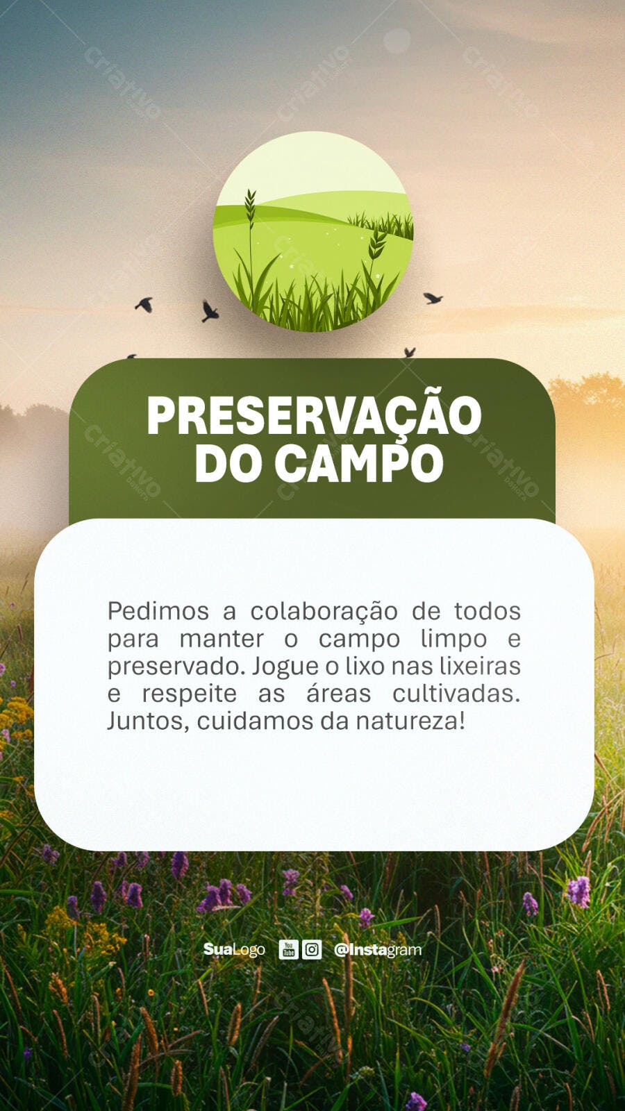 Post para o Dia Mundial do Meio Ambiente PSD Editável
