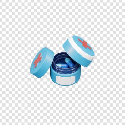 Selo 3D render Remédio Farmácia Cápsula Formulas Medicamnetos elemento o ícone logo PSD png (18)