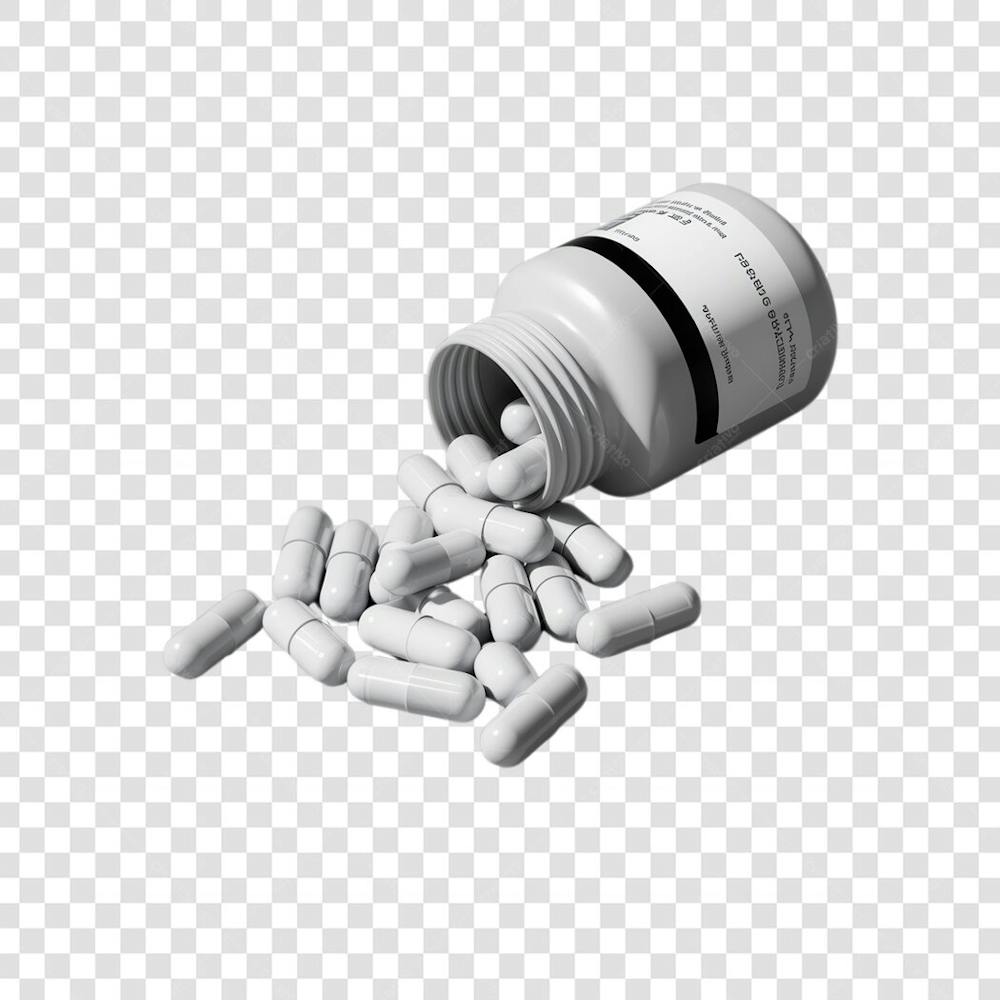 Selo 3D render Remédio Farmácia Cápsula Formulas Medicamnetos elemento o ícone logo PSD png (100)