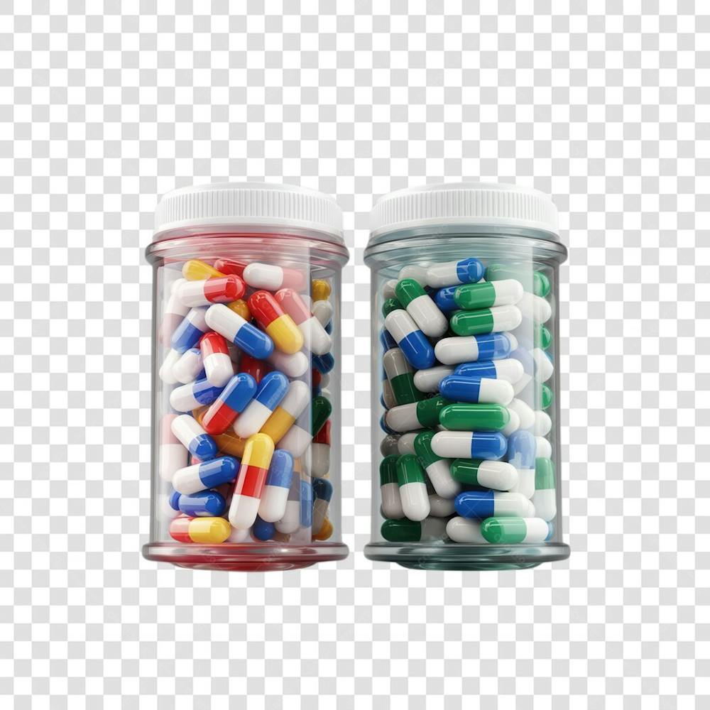 Selo 3D render Remédio Farmácia Cápsula Formulas Medicamnetos elemento o ícone logo PSD png (134)