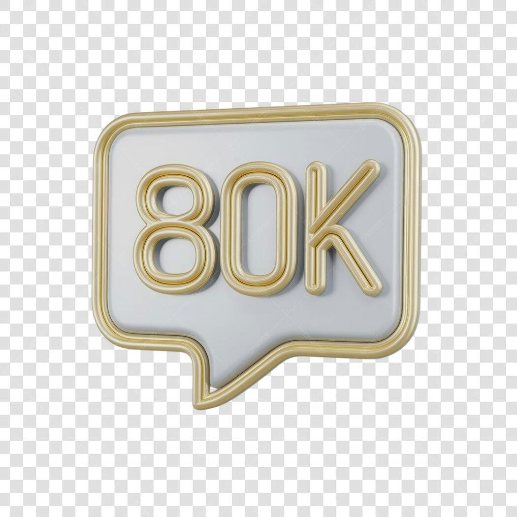Post Instagram 80 mil Seguidores PNG com fundo transparente