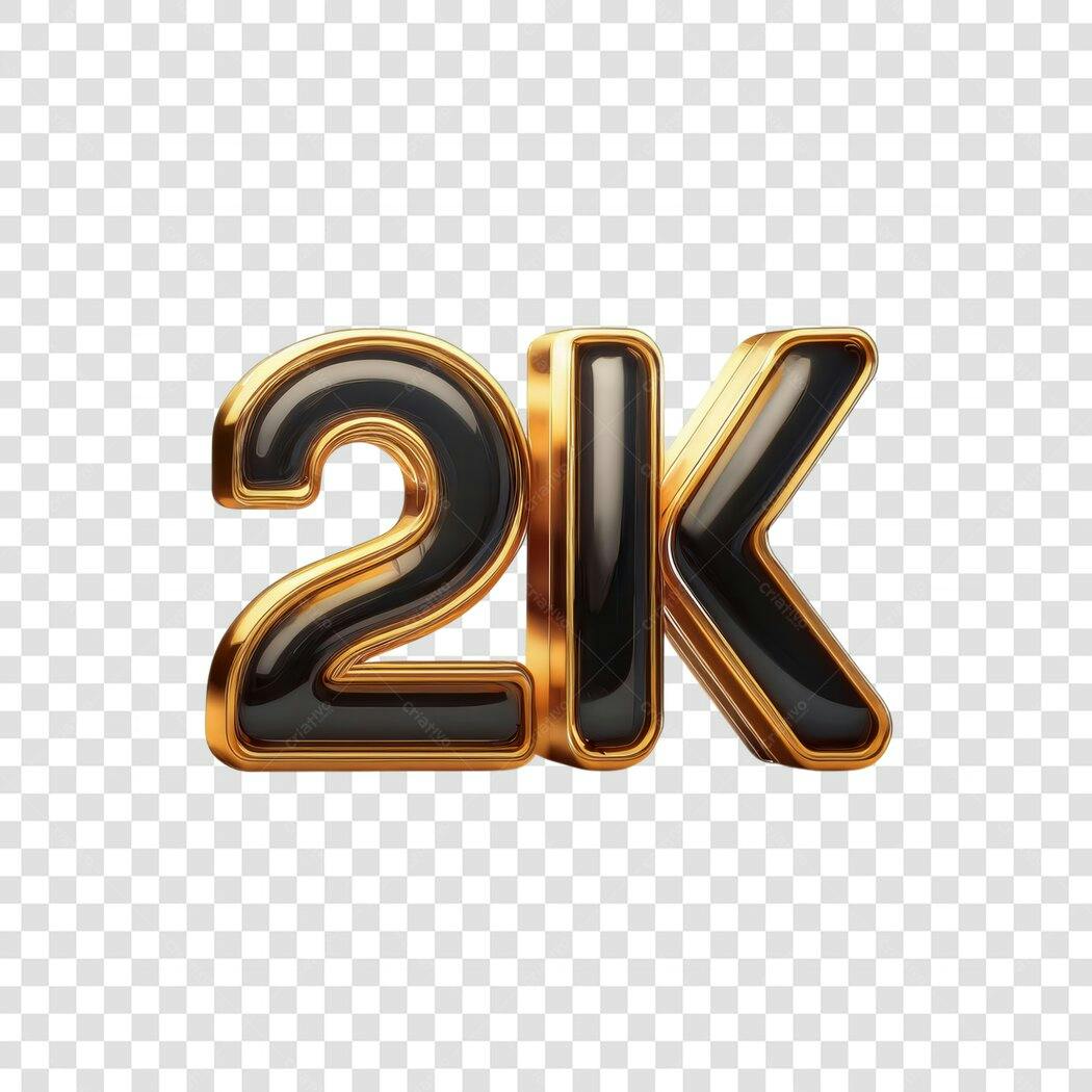 Logo 2K Seguidores PNG com fundo transparente