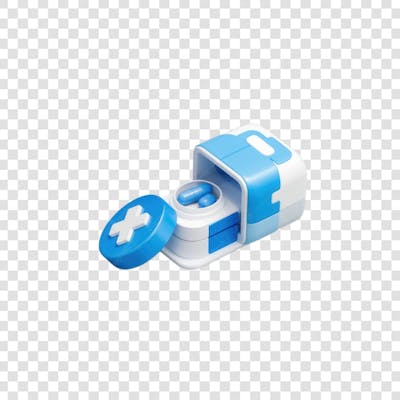 Selo 3D render Remédio Farmácia Cápsula Formulas Medicamnetos elemento o ícone logo PSD png (17)