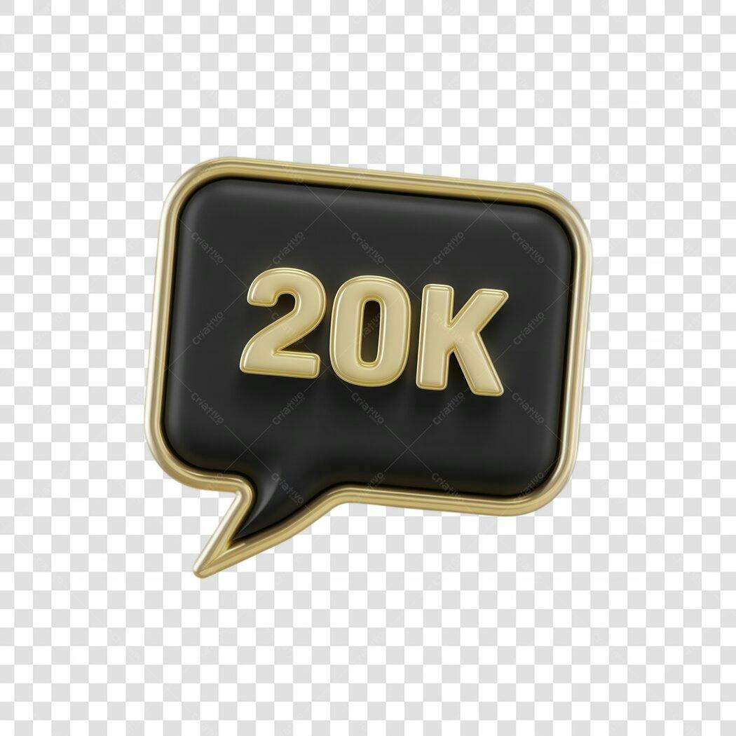 Post Instagram 20k Seguidores PNG com fundo transparente
