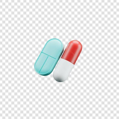 Selo 3D render Remédio Farmácia Cápsula Formulas Medicamnetos elemento o ícone logo PSD png (131)