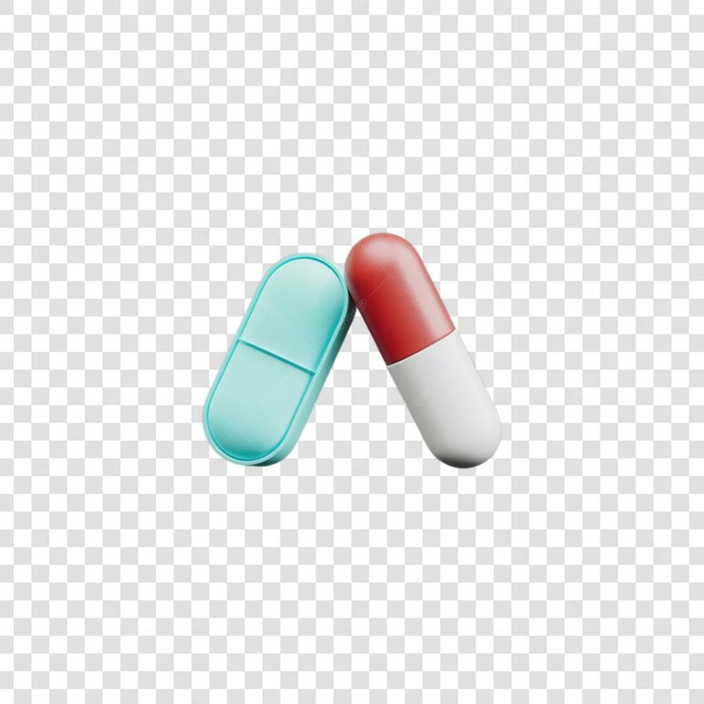 Selo 3D render Remédio Farmácia Cápsula Formulas Medicamnetos elemento o ícone logo PSD png (132)