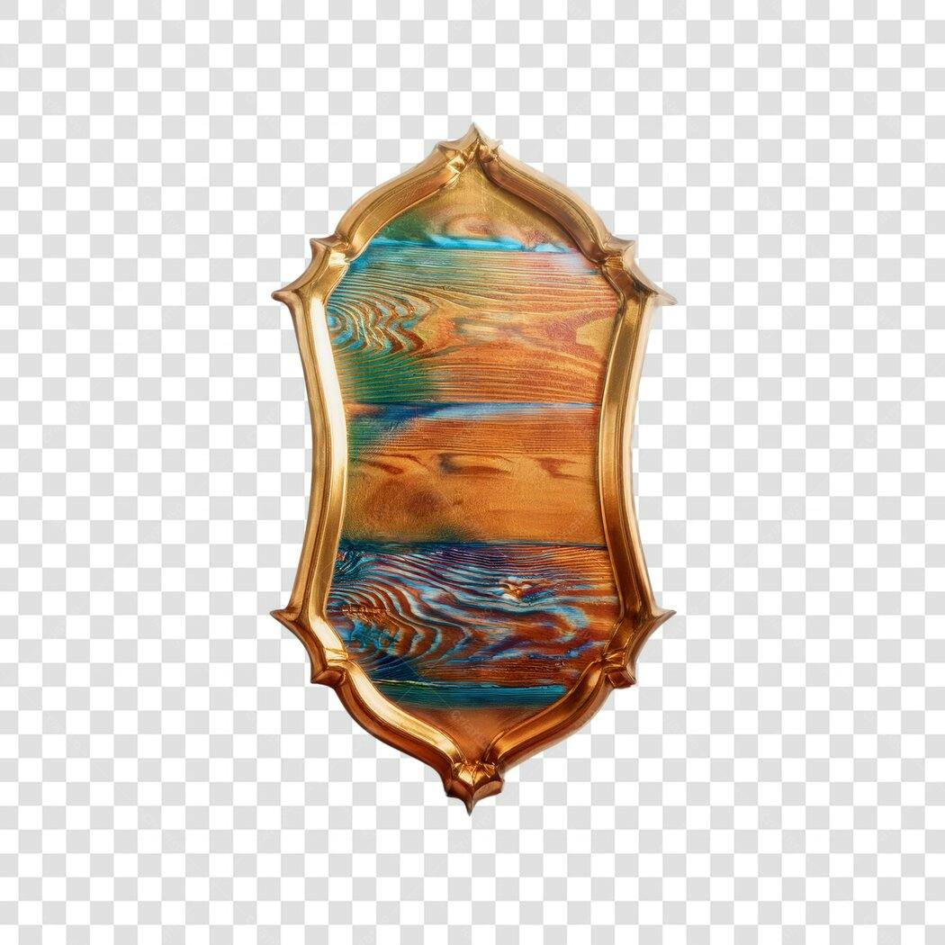 Banner de madeira PNG com fundo transparente