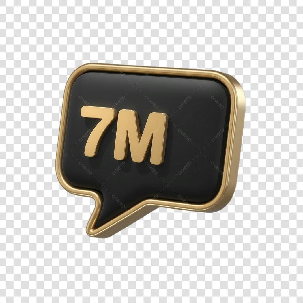 Banner de 7 Milhões de Seguidores PNG com fundo transparente