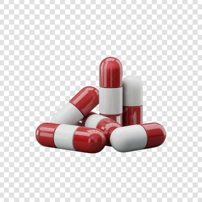 Selo 3D render Remédio Farmácia Cápsula Formulas Medicamnetos elemento o ícone logo PSD png (128)