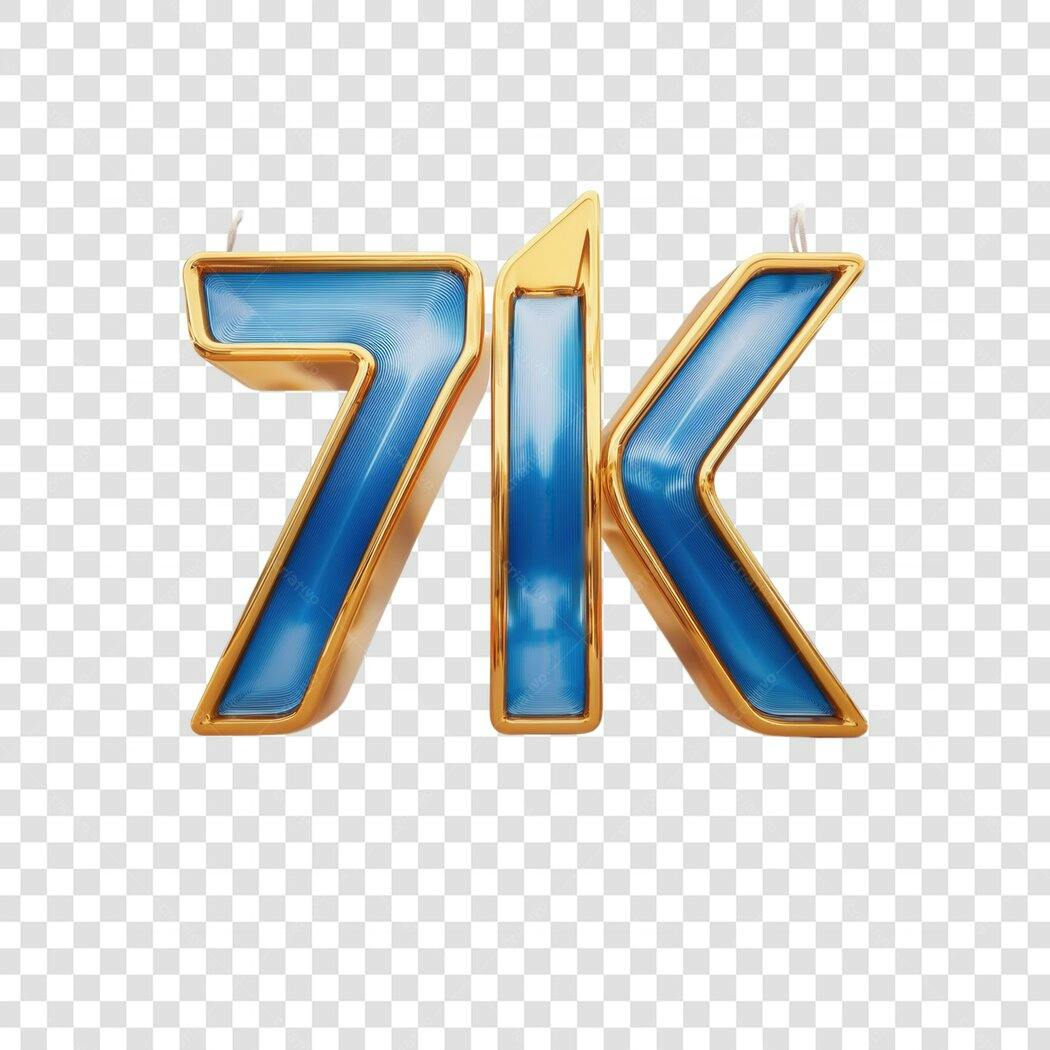 Banner 7K Seguidores PNG com fundo transparente