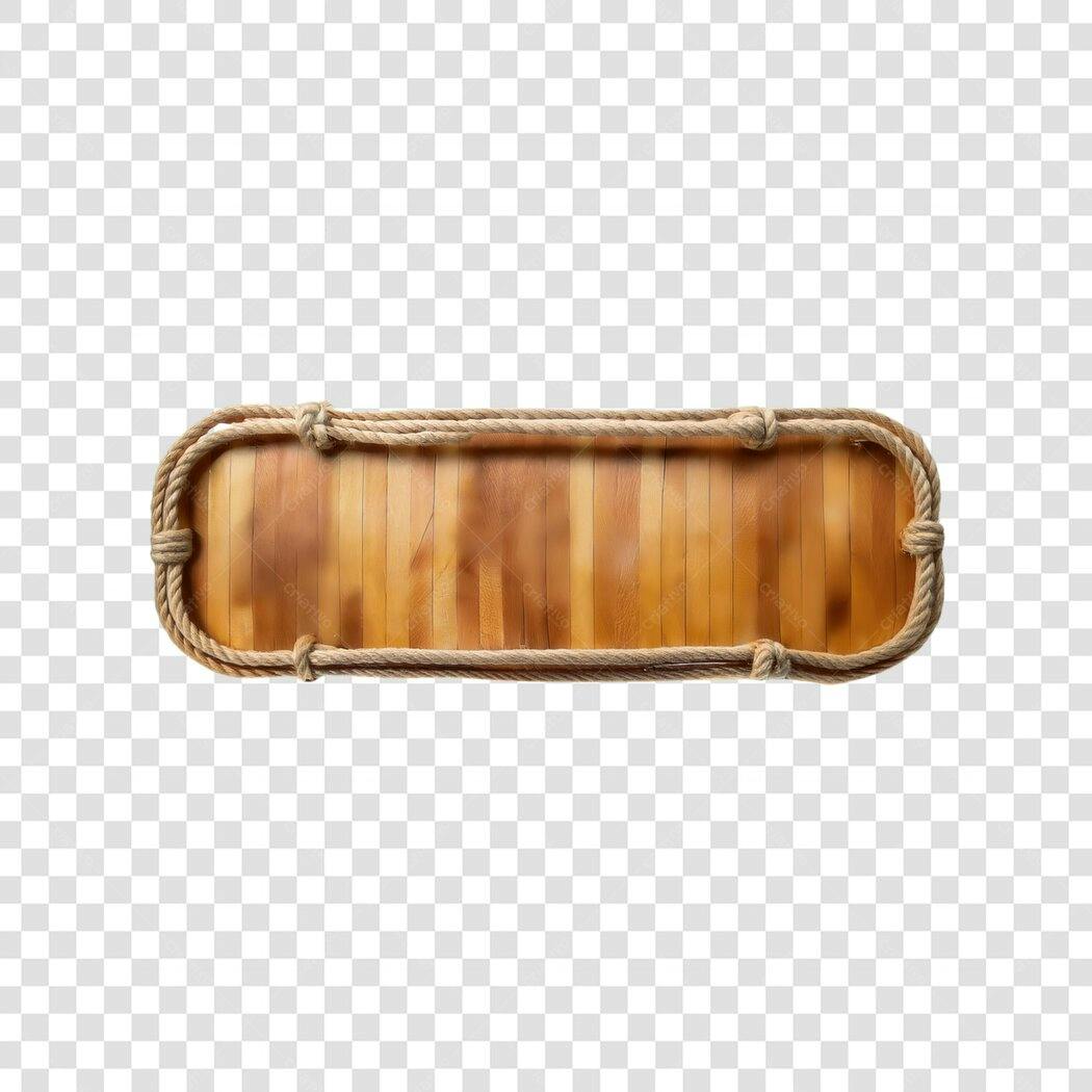 Banner Madeira e Corda PNG com fundo transparente