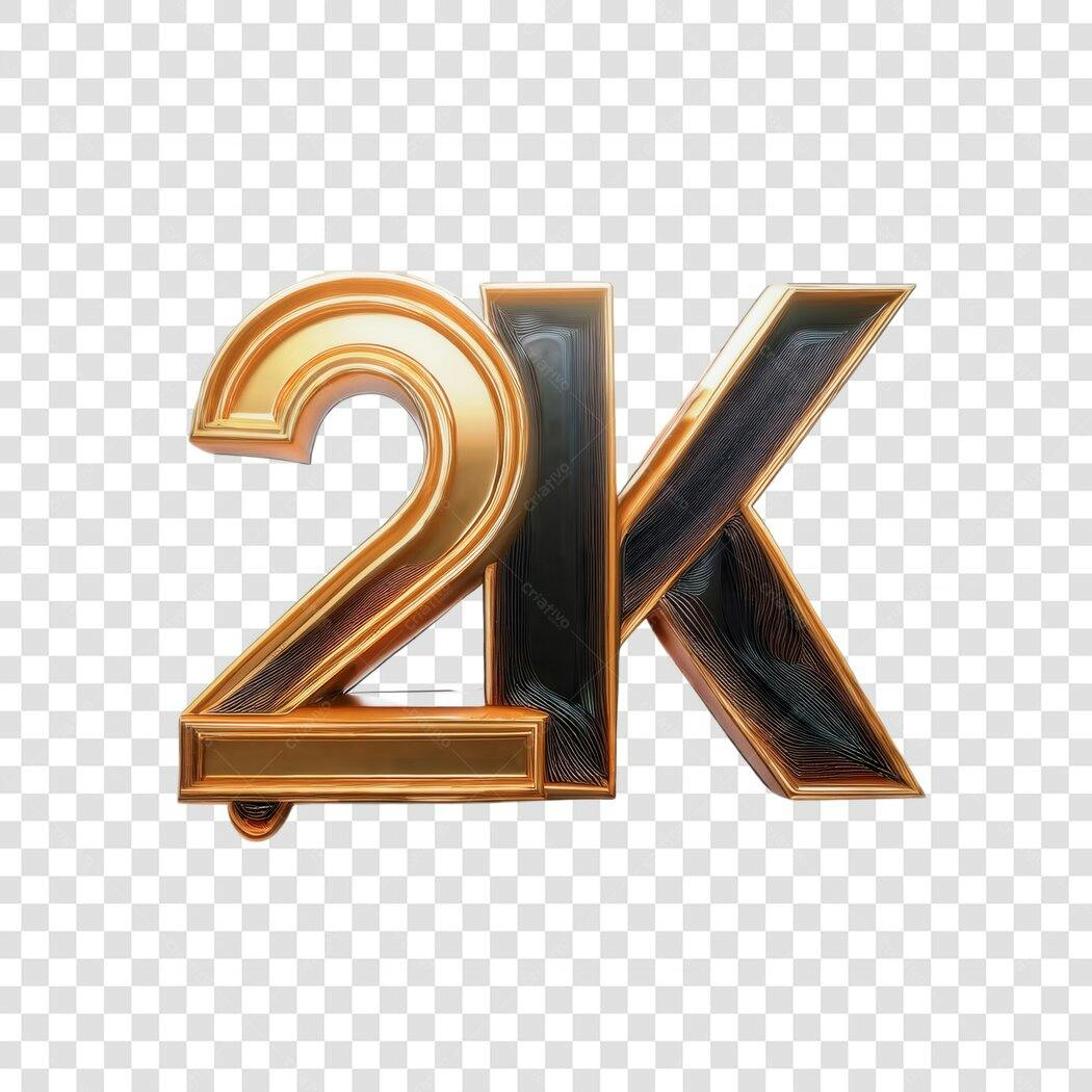 Logo 2K Seguidores PNG com fundo transparente