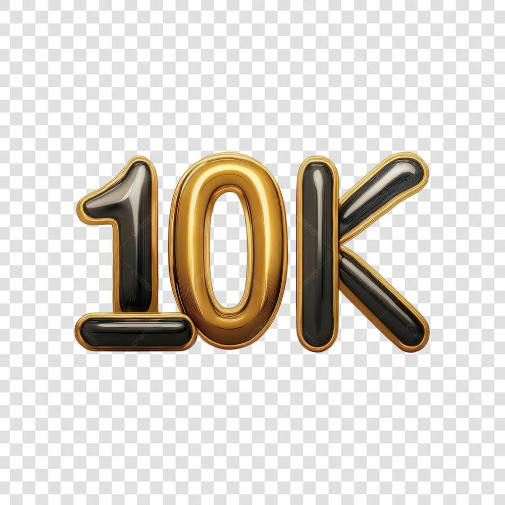 3D render 10K Seguidores Instagram Número Elemento para Composição  png (15)