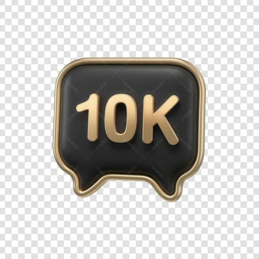 3D render 10K Seguidores Instagram 10 Mil Número Elemento para Composição  png (7)