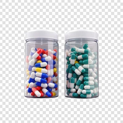 Selo 3D render Remédio Farmácia Cápsula Formulas Medicamnetos elemento o ícone logo PSD png (135)