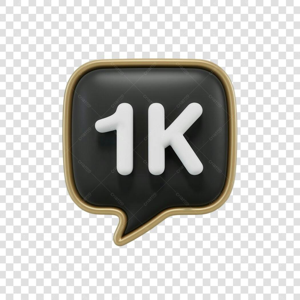Icone 1k Seguidores PNG com fundo transparente