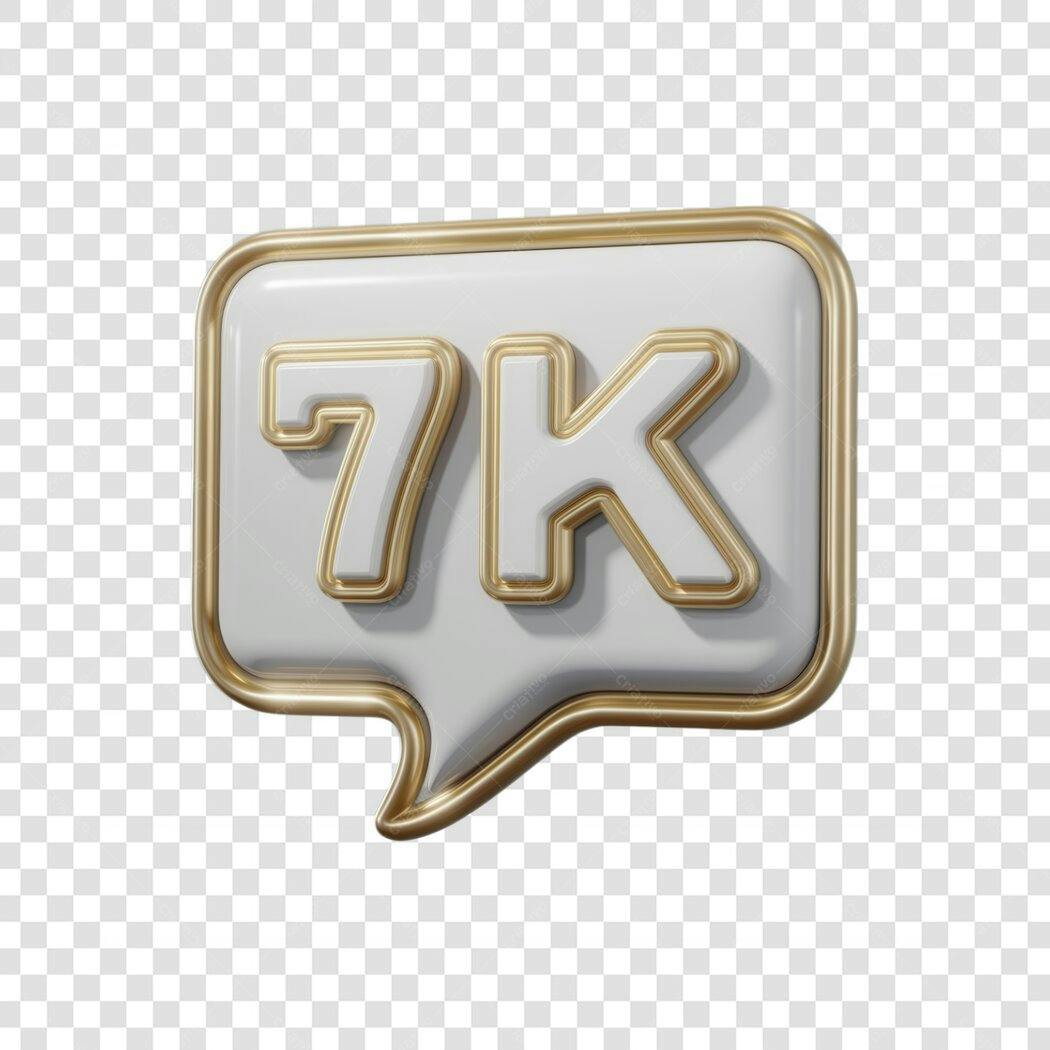 Icone 7K Seguidores PNG com fundo transparente