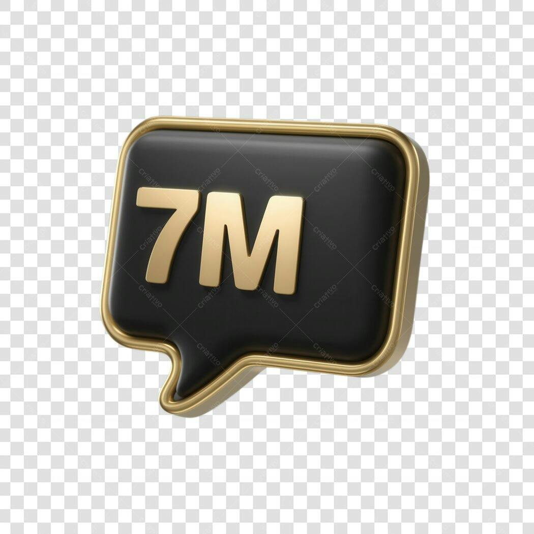 Banner 7 Milhões de Seguidores PNG com fundo transparente