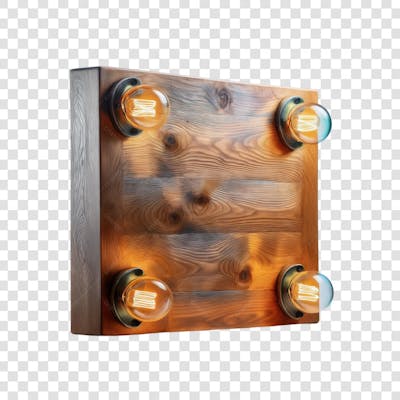 3D render Madeira Quadrada Elemento para Composição Flayer ícone png (4)