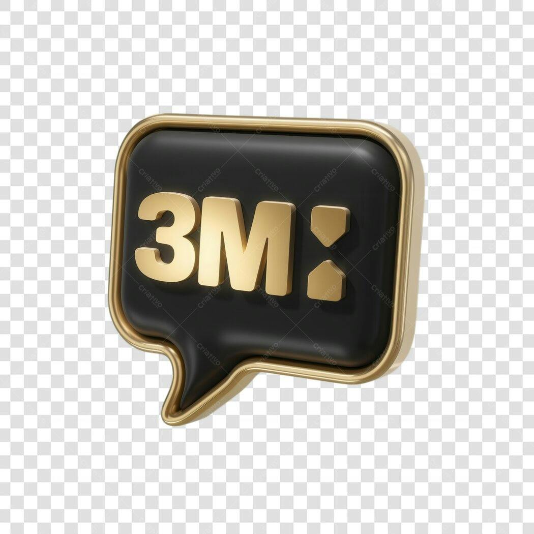 Logo 3M Balão de Fala PNG com fundo transparente