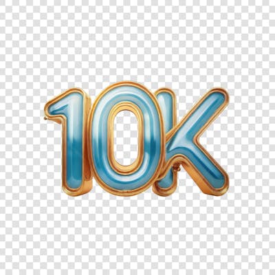 3D render 10K Seguidores Instagram Número Elemento para Composição  png (8)