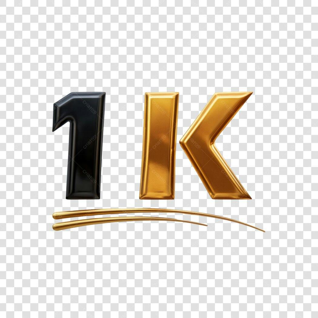 Post Instagram 1k Seguidores PNG com fundo transparente